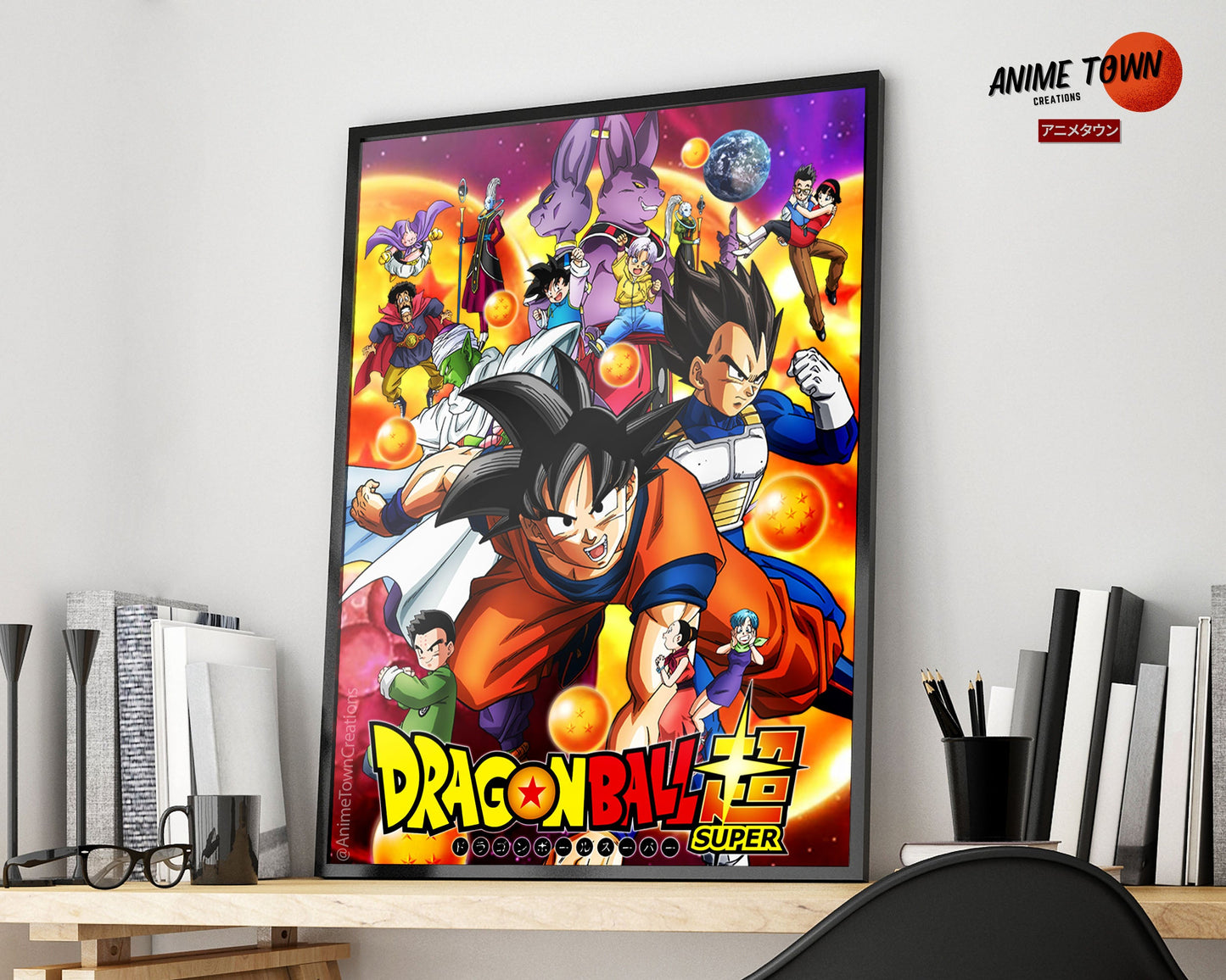 Anime Town Creations Poster Dragon Ball Super 5" x 7" Home Goods - Anime Dragon Ball Poster