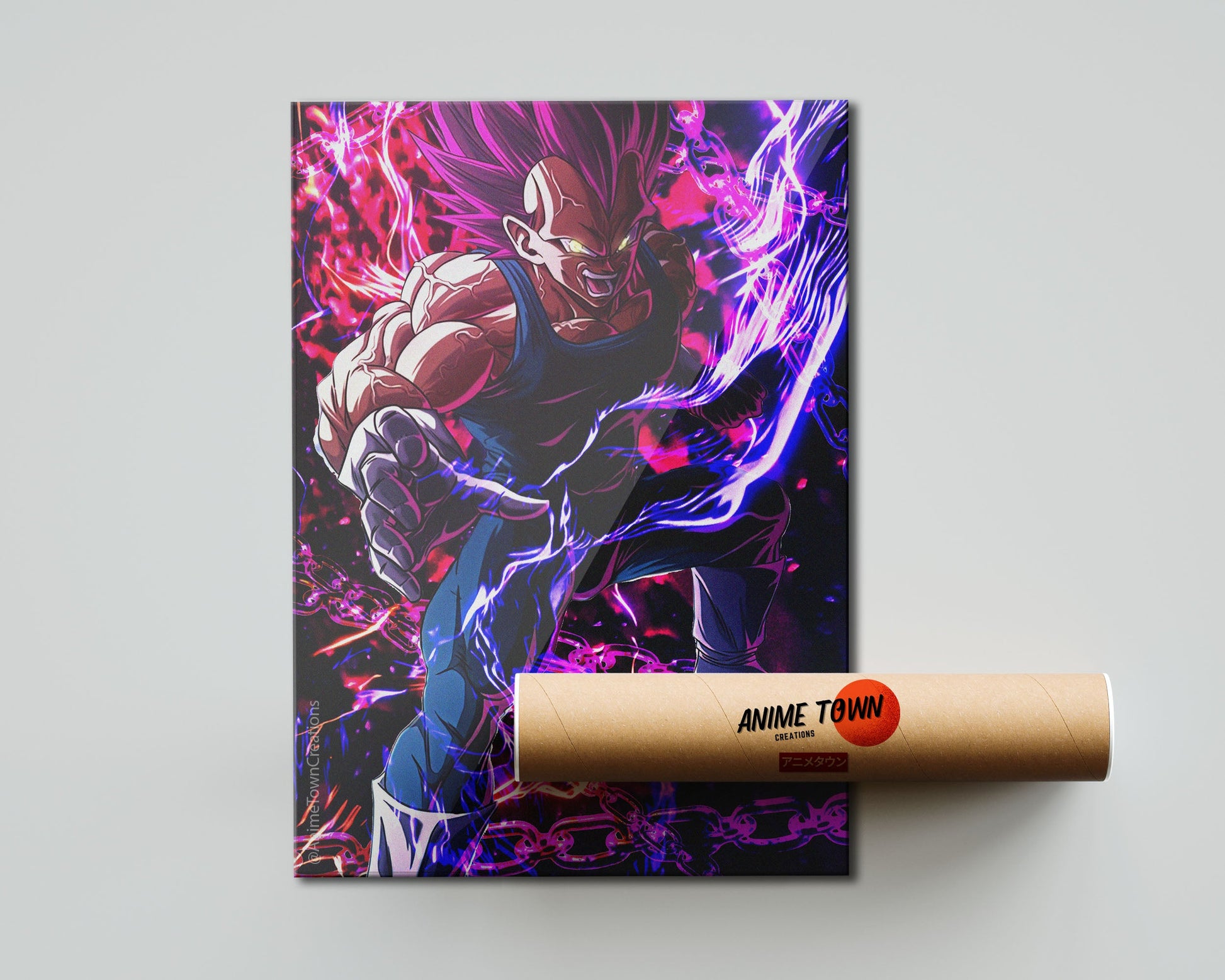 Anime Town Creations Poster Dragon Ball Vegeta Ultra Ego 5" x 7" Home Goods - Anime Dragon Ball Poster