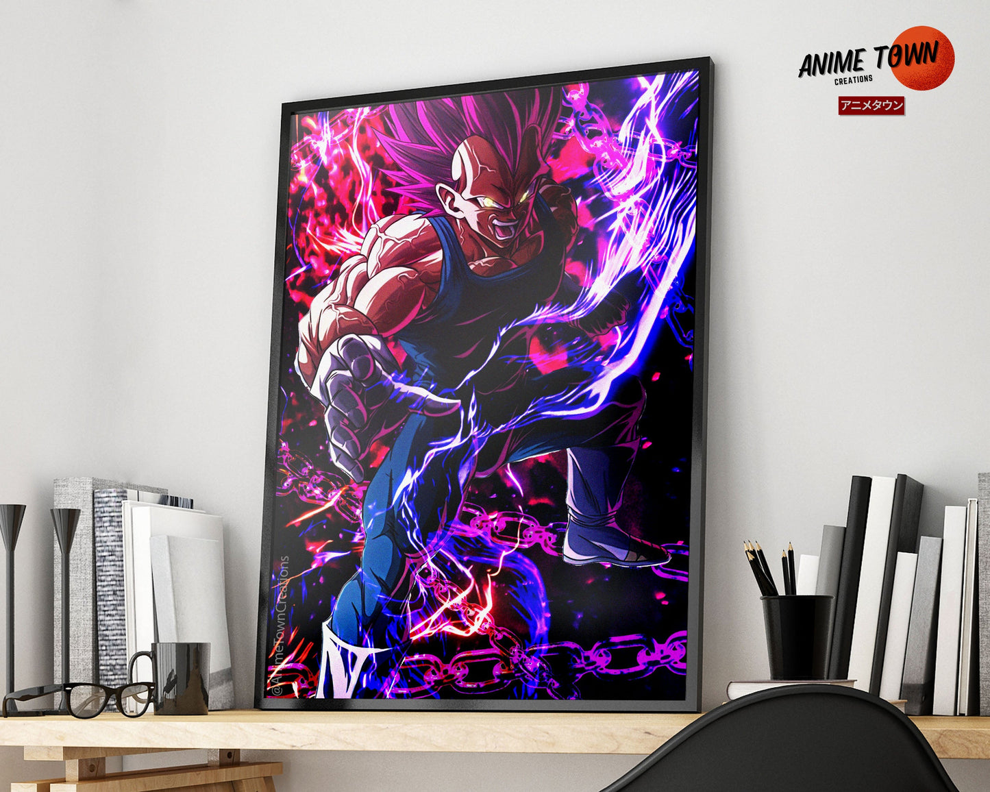 Anime Town Creations Poster Dragon Ball Vegeta Ultra Ego 5" x 7" Home Goods - Anime Dragon Ball Poster