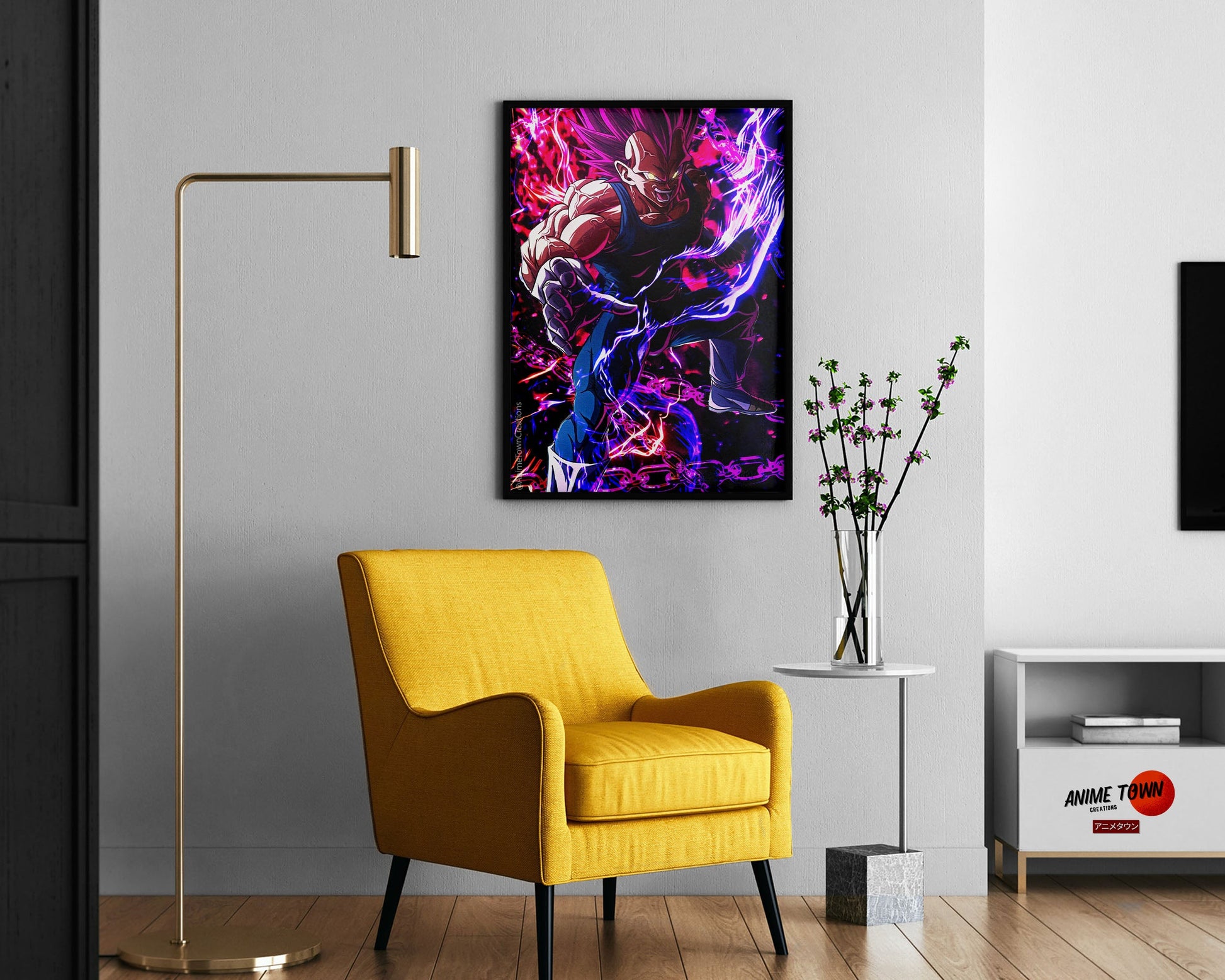 Anime Town Creations Poster Dragon Ball Vegeta Ultra Ego 11" x 17" Home Goods - Anime Dragon Ball Poster