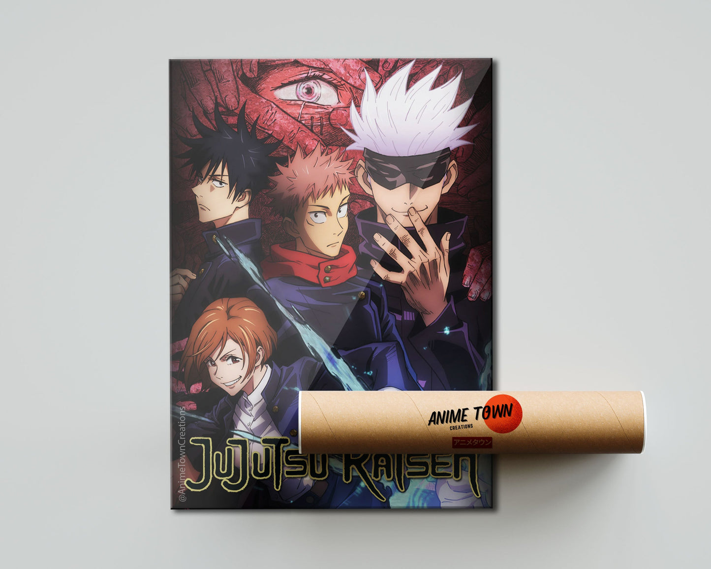 Anime Town Creations Poster Jujutsu Kaisen Cover 5" x 7" Home Goods - Anime Jujutsu Kaisen Poster