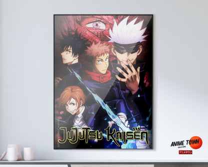 Anime Town Creations Poster Jujutsu Kaisen Cover 11" x 17" Home Goods - Anime Jujutsu Kaisen Poster