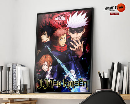 Anime Town Creations Poster Jujutsu Kaisen Cover 5" x 7" Home Goods - Anime Jujutsu Kaisen Poster