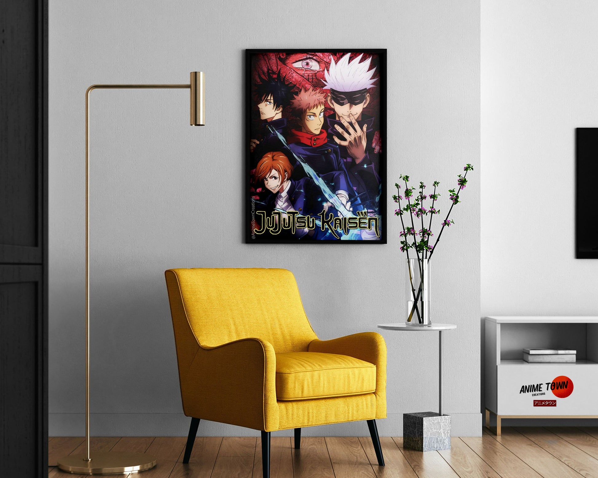 Anime Town Creations Poster Jujutsu Kaisen Cover 11" x 17" Home Goods - Anime Jujutsu Kaisen Poster
