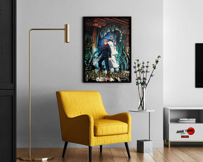 Anime Town Creations Poster Jujutsu Kaisen Yuji vs Sukuna 11" x 17" Home Goods - Anime Jujutsu Kaisen Poster