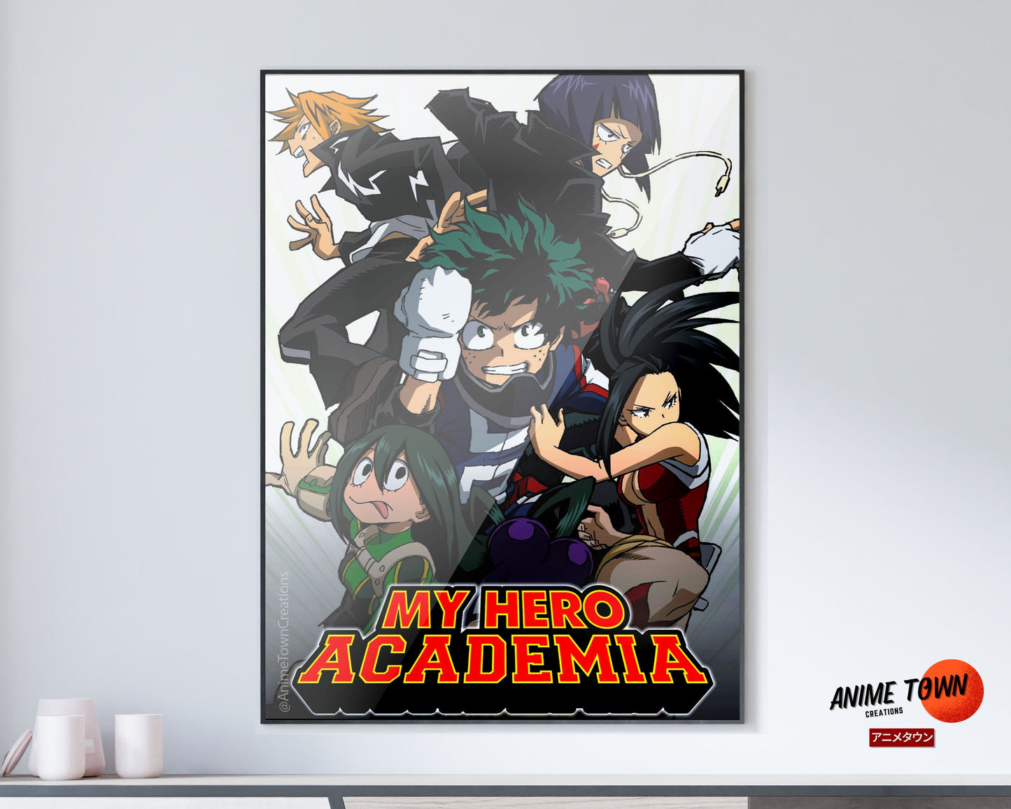 Anime Town Creations Poster My Hero Academia Cover 5" x 7" Home Goods - Anime My Hero Academia Poster