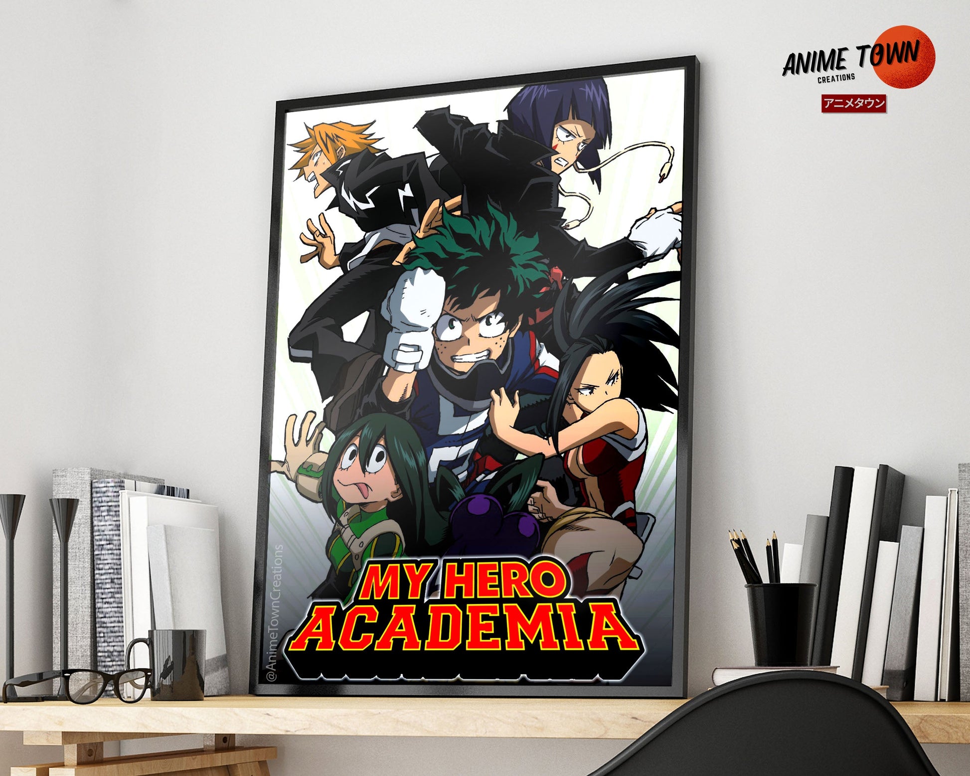 Anime Town Creations Poster My Hero Academia Cover 11" x 17" Home Goods - Anime My Hero Academia Poster