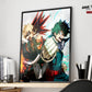 Anime Town Creations Poster My Hero Academic Bakugo vs Midoriya 11" x 17" Home Goods - Anime My Hero Academia Poster