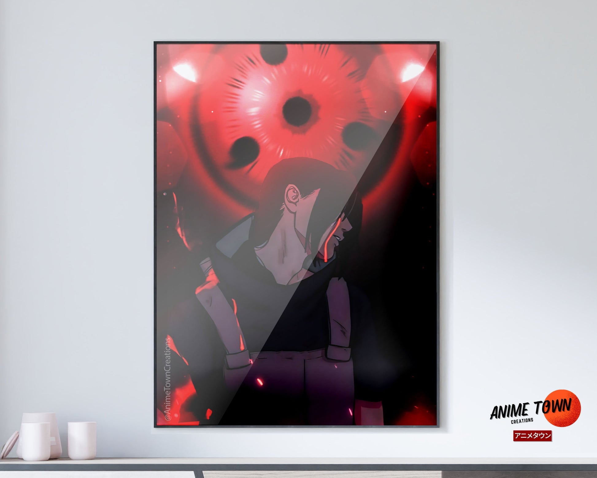 Anime Town Creations Poster Naruto Uchiha Itachi Anbu Sharingan 5" x 7" Home Goods - Anime Naruto Poster