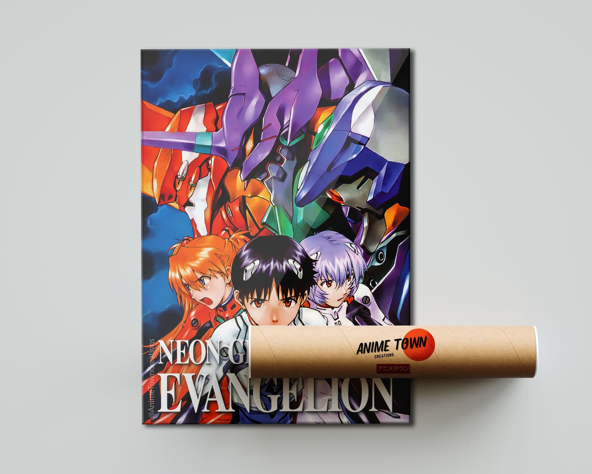Anime Town Creations Poster Neon Genesis Evangelion 5" x 7" Home Goods - Anime Neon Evangelion Genesis Poster