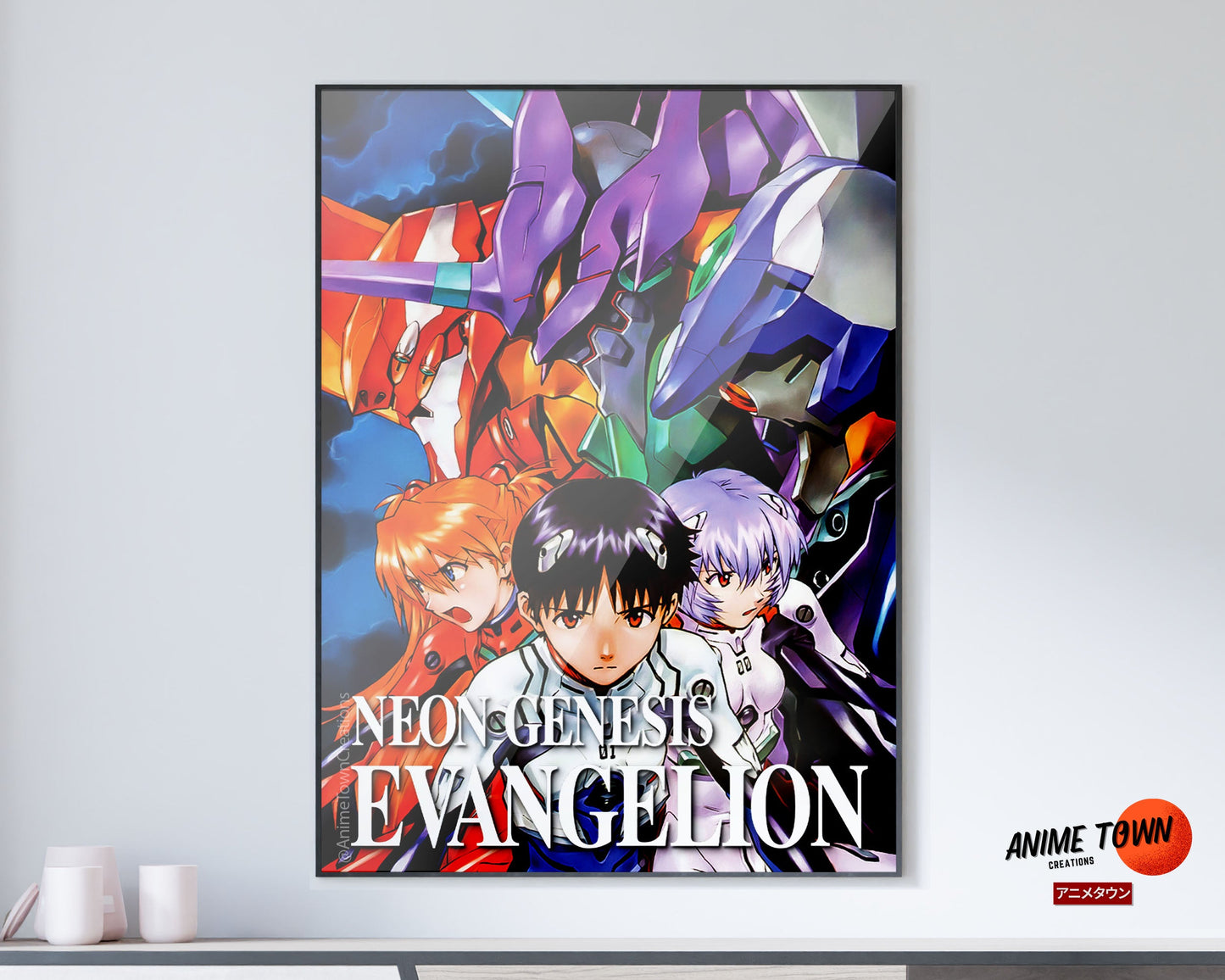 Anime Town Creations Poster Neon Genesis Evangelion 5" x 7" Home Goods - Anime Neon Evangelion Genesis Poster