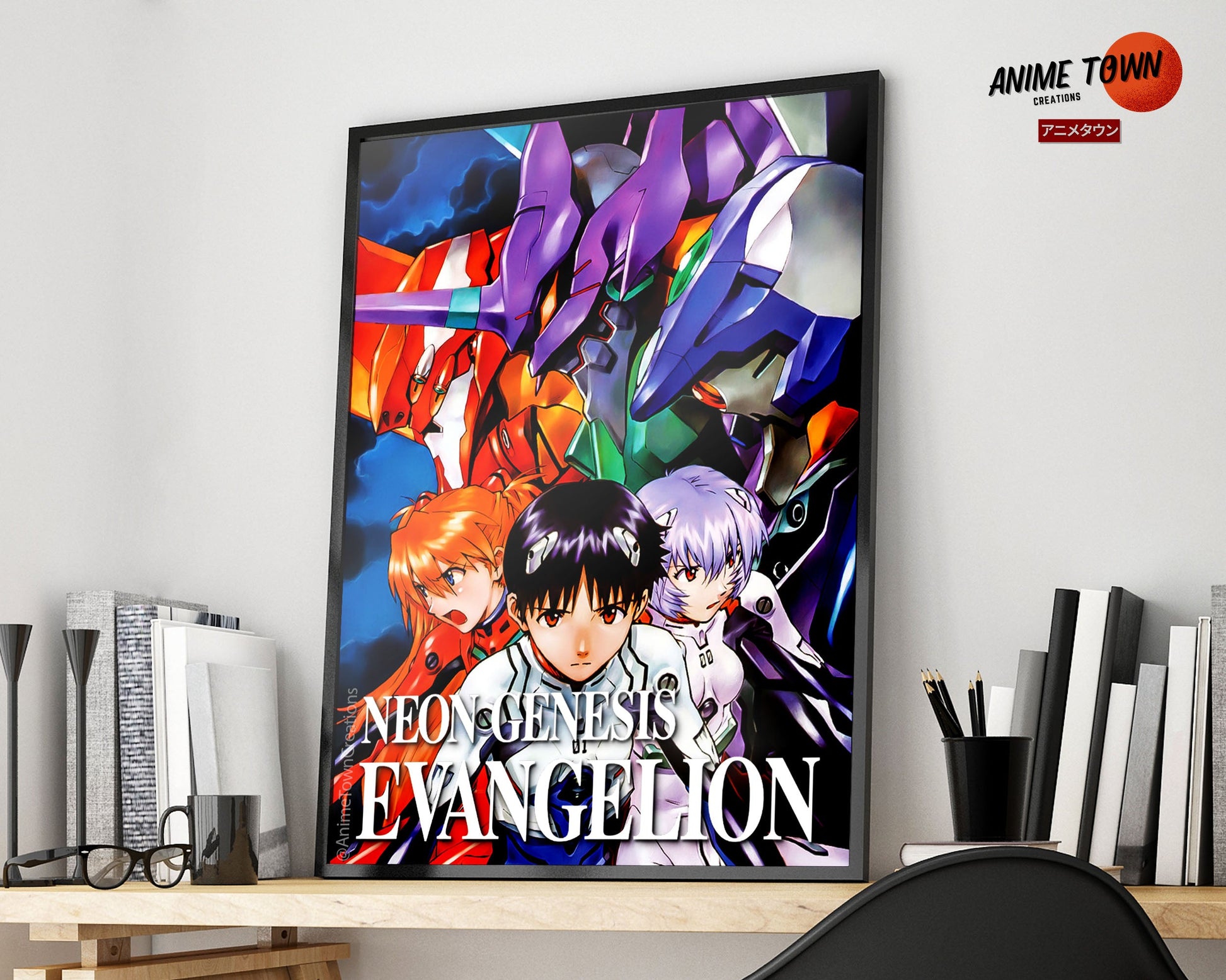 Anime Town Creations Poster Neon Genesis Evangelion 5" x 7" Home Goods - Anime Neon Evangelion Genesis Poster