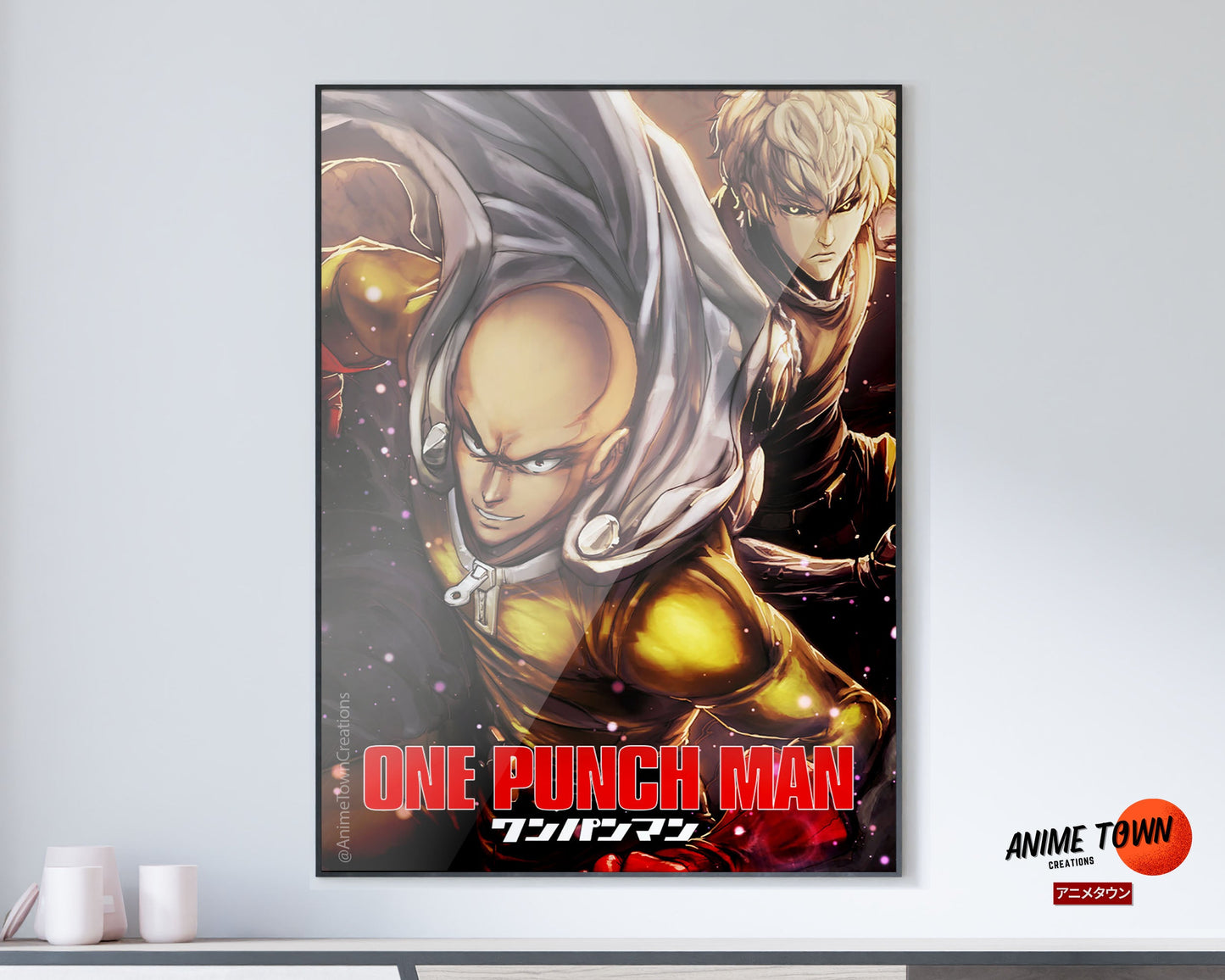 Anime Town Creations Poster One Punch Man 5" x 7" Home Goods - Anime One Punch Man Poster