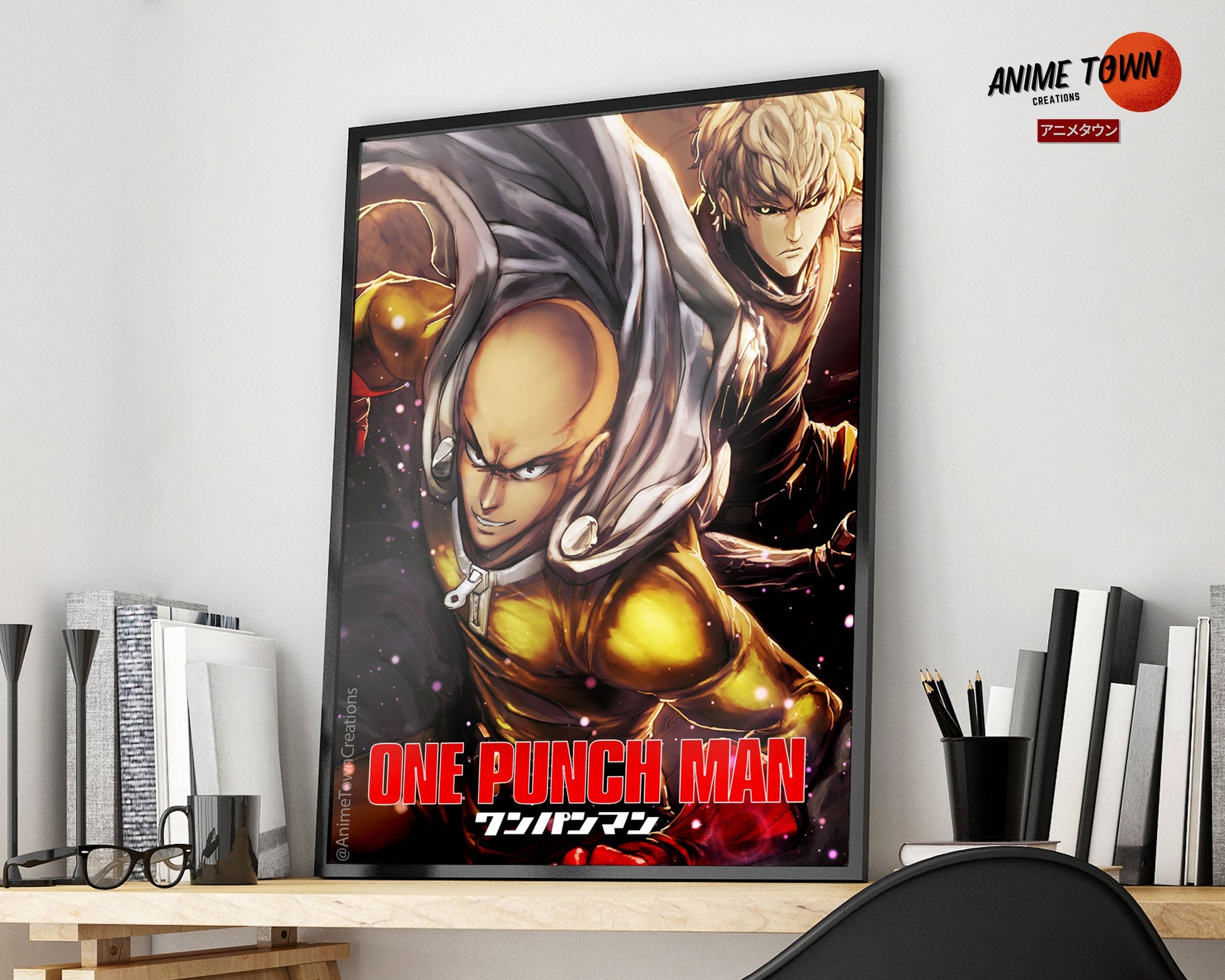 Anime Town Creations Poster One Punch Man 11" x 17" Home Goods - Anime One Punch Man Poster