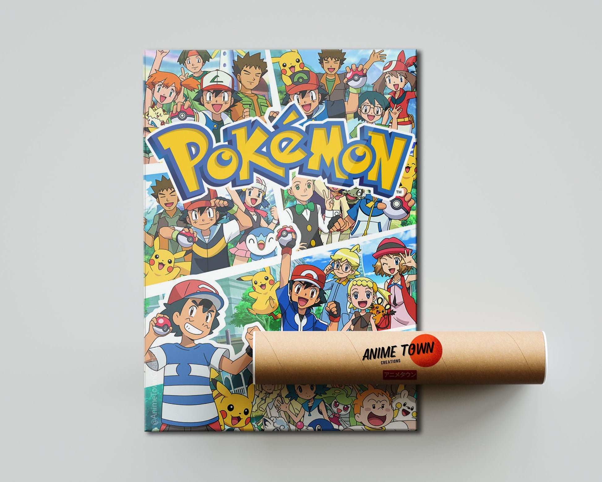 Anime Town Creations Poster Pokemon Journeys 5" x 7" Home Goods - Anime Pokemon Poster