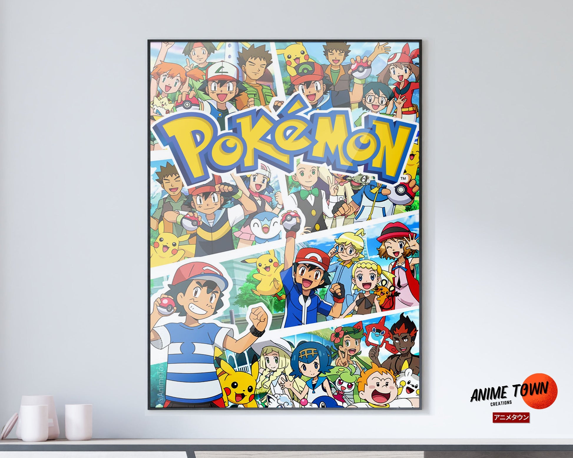 Anime Town Creations Poster Pokemon Journeys 11" x 17" Home Goods - Anime Pokemon Poster