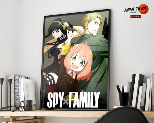Anime Town Creations Poster Spy x Family Group 5" x 7" Home Goods - Anime Spy x Family Poster