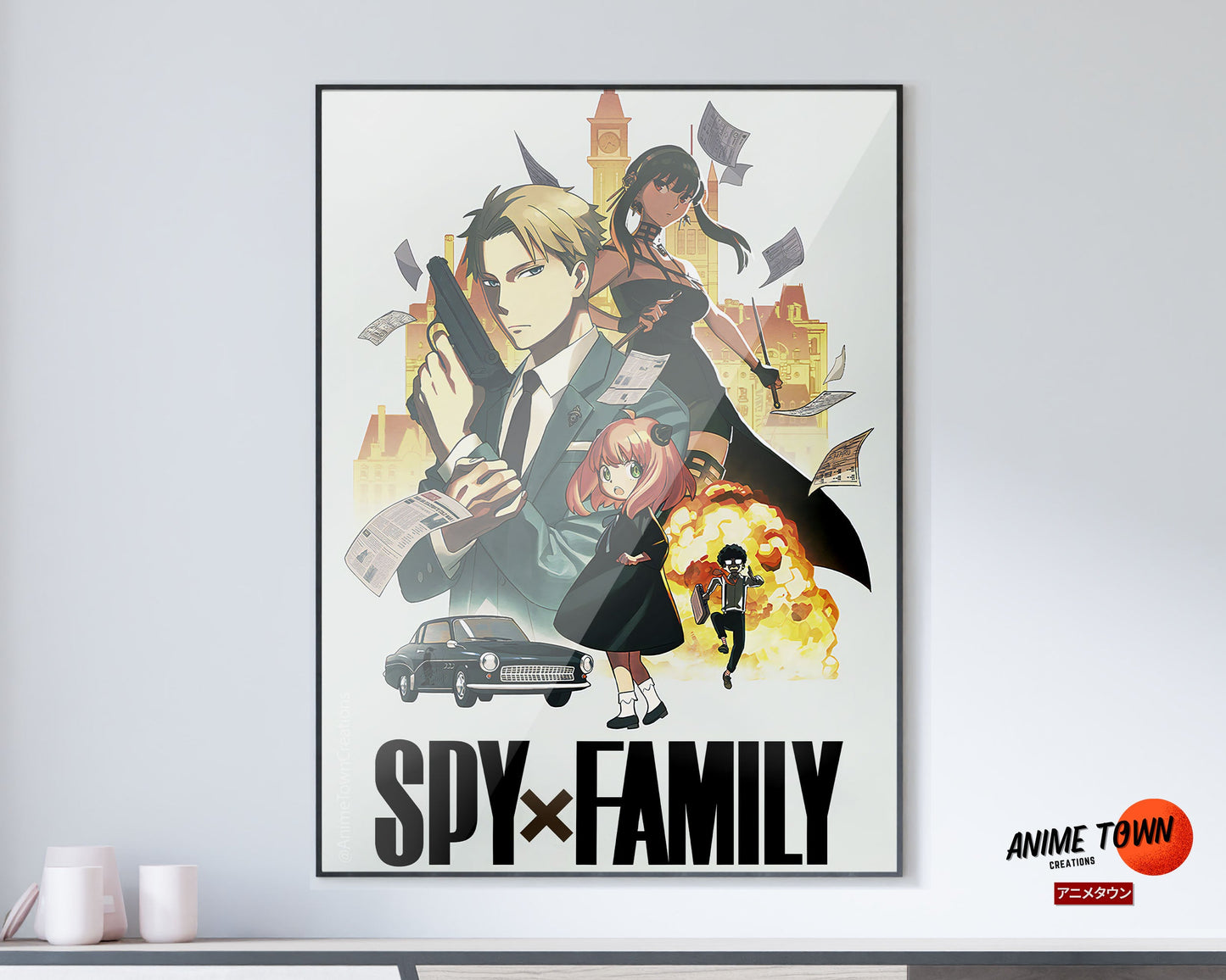 Anime Town Creations Poster Spy x Family 11" x 17" Home Goods - Anime Spy x Family Poster