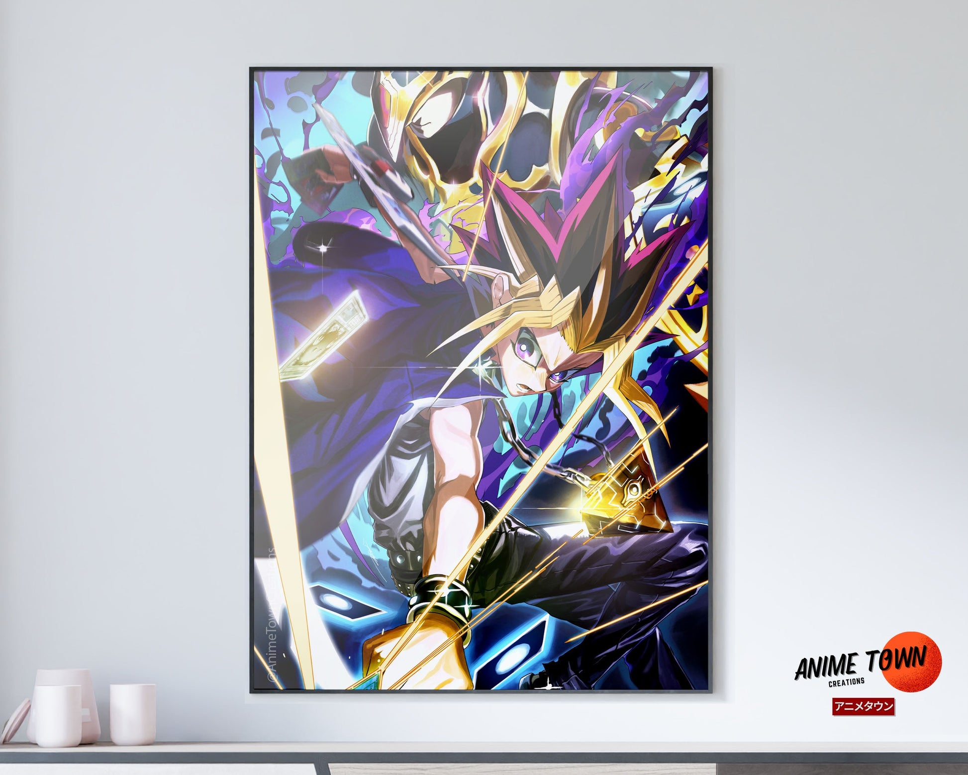 Anime Town Creations Poster Yugioh Yugi & Black Luster Soldier 5" x 7" Home Goods - Anime Yu-Gi-Oh Poster