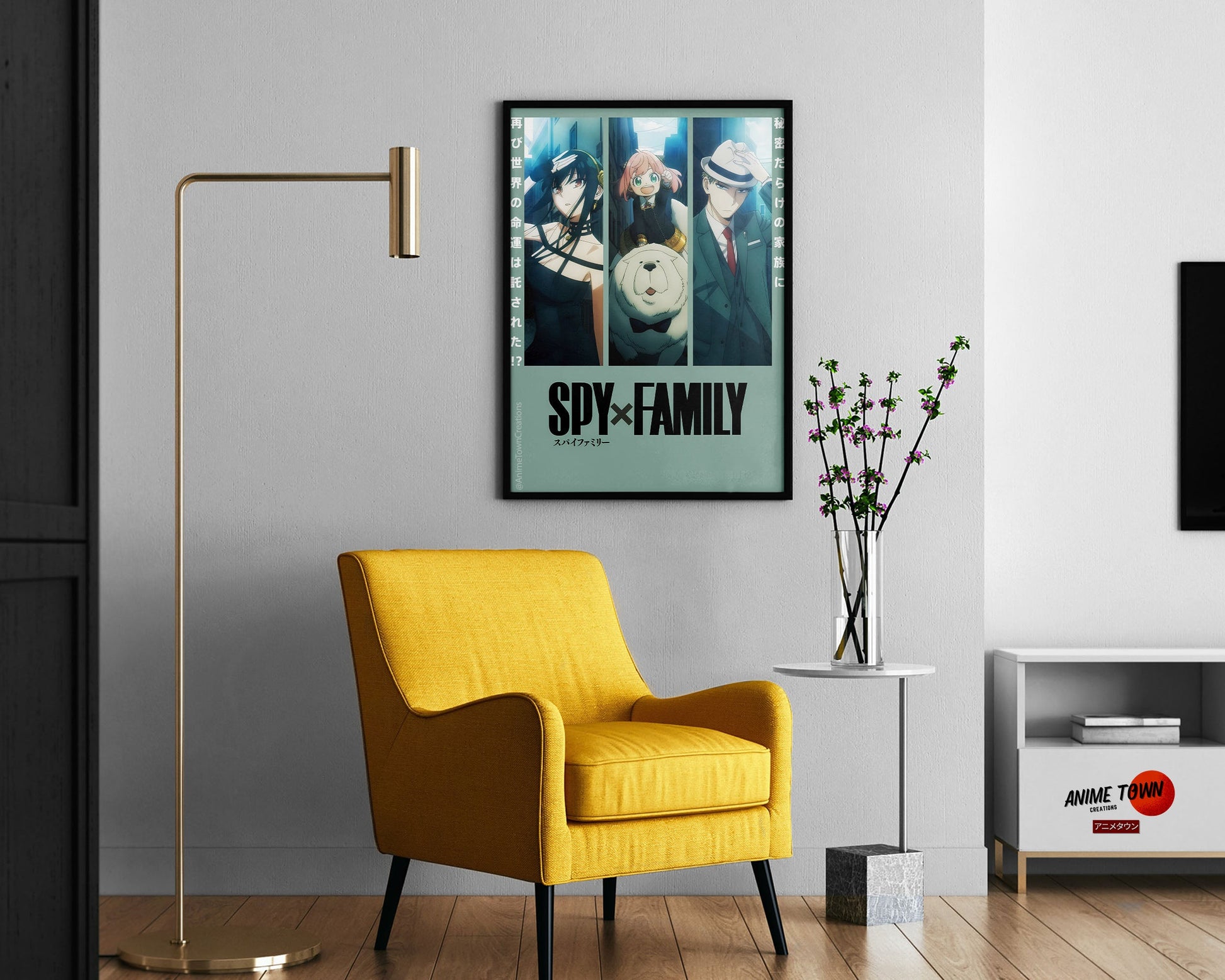 Anime Town Creations Poster Spy x Family Season 2 Teal 11" x 17" Home Goods - Anime Spy x Family Poster
