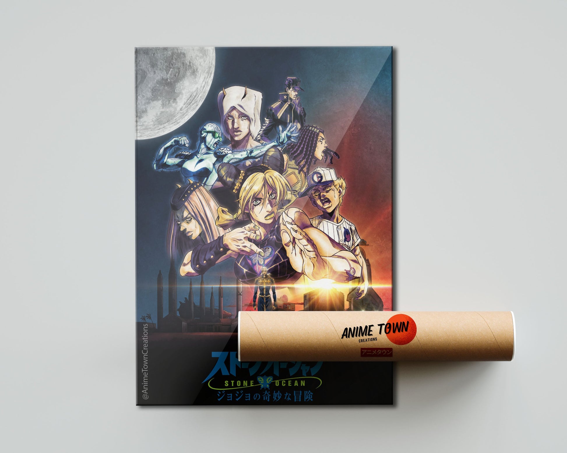 Anime Town Creations Poster JoJo's Bizarre Adventure Stone Ocean 5" x 7" Home Goods - Anime JoJo's Bizarre Adventure Poster