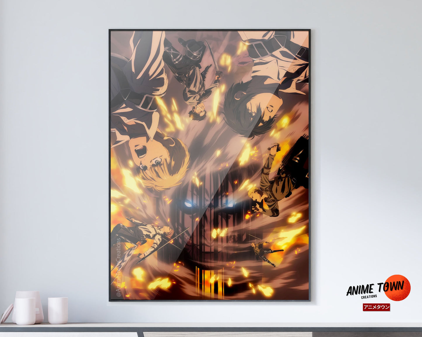 Anime Town Creations Poster Attack on Titan Final Season Part 3 5" x 7" Home Goods - Anime Attack on Titan Poster
