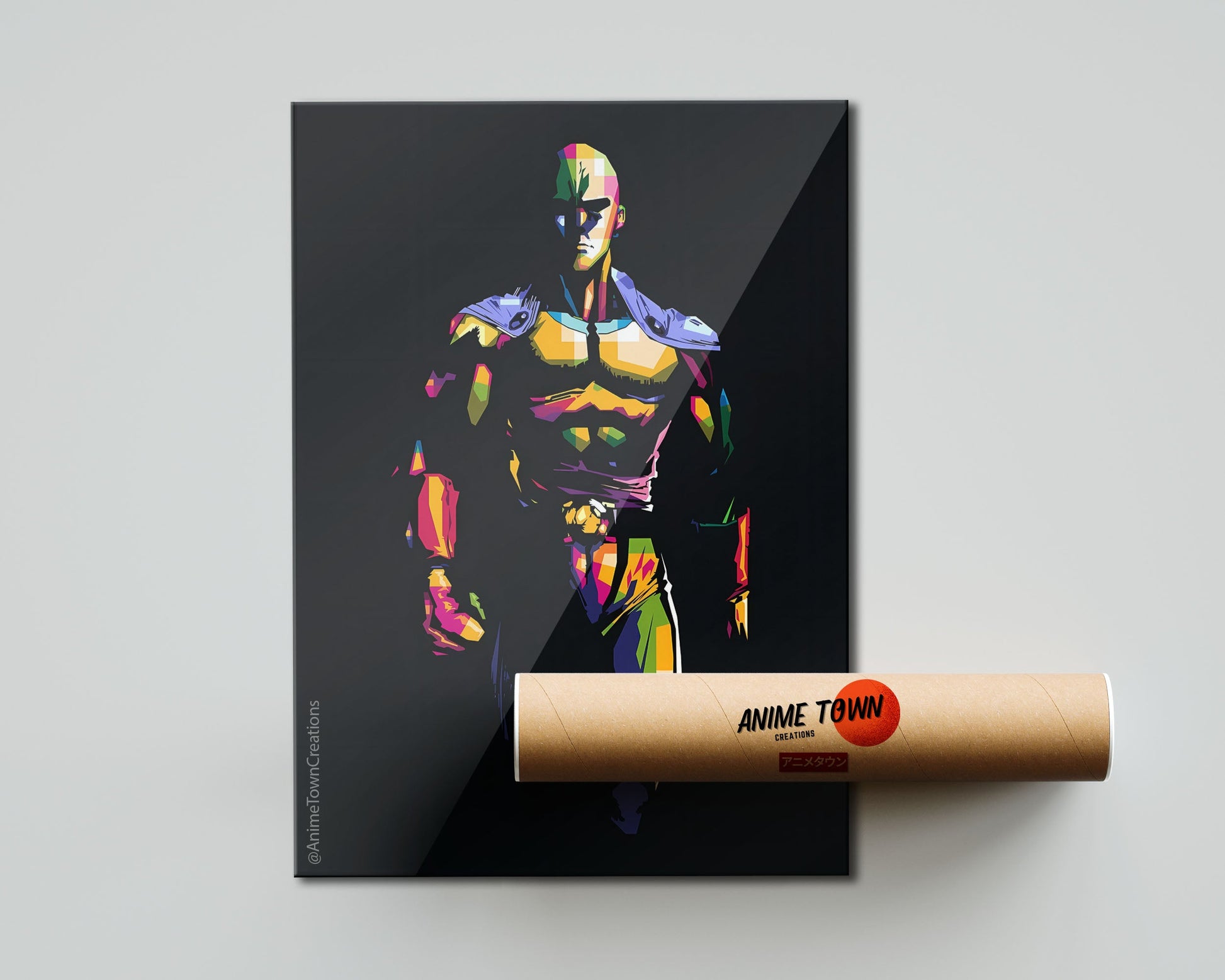 Anime Town Creations Poster One Punch Man Saitama Minimalist 5" x 7" Home Goods - Anime One Punch Man Poster