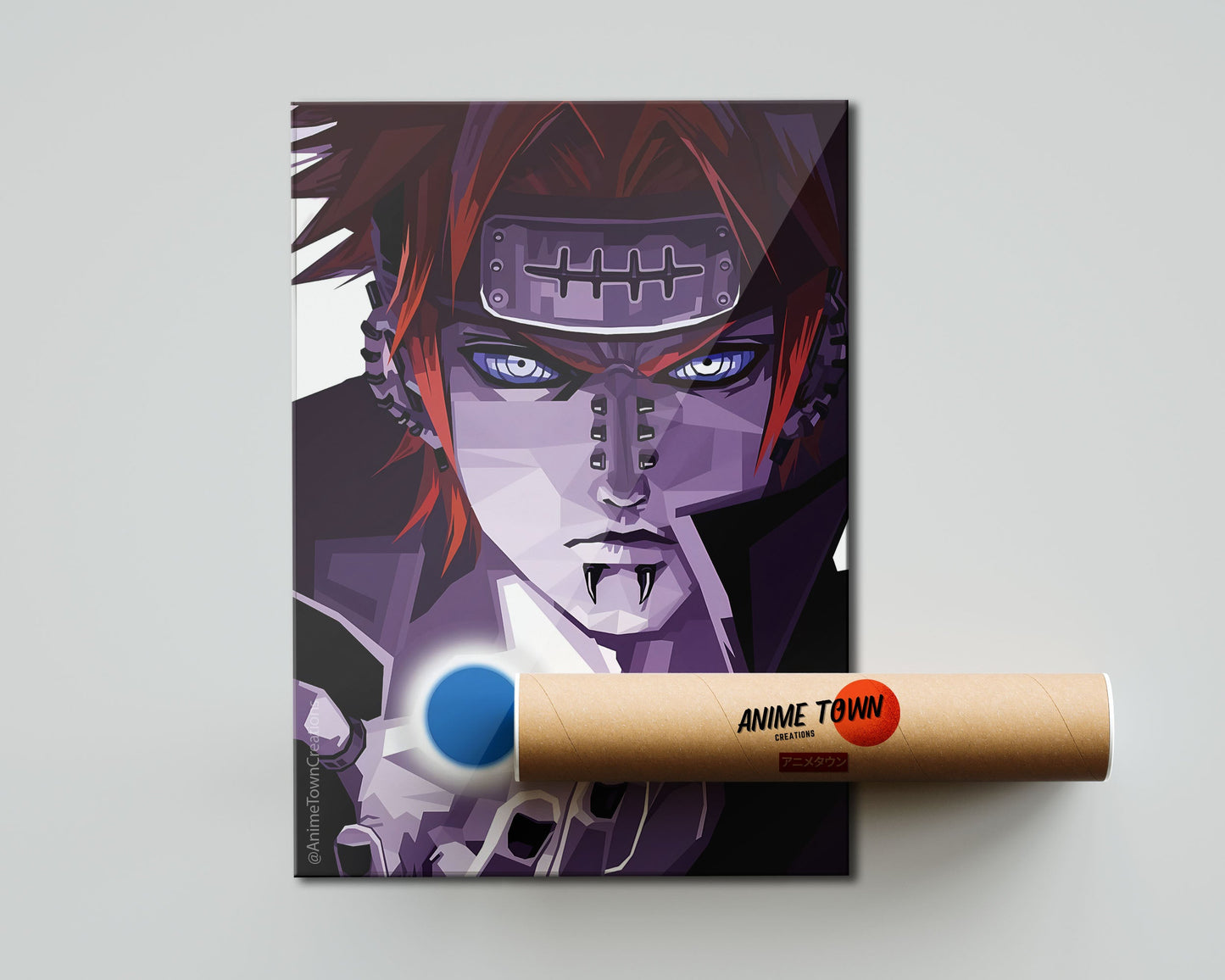 Anime Town Creations Poster Naruto Pain 5" x 7" Home Goods - Anime Naruto Poster