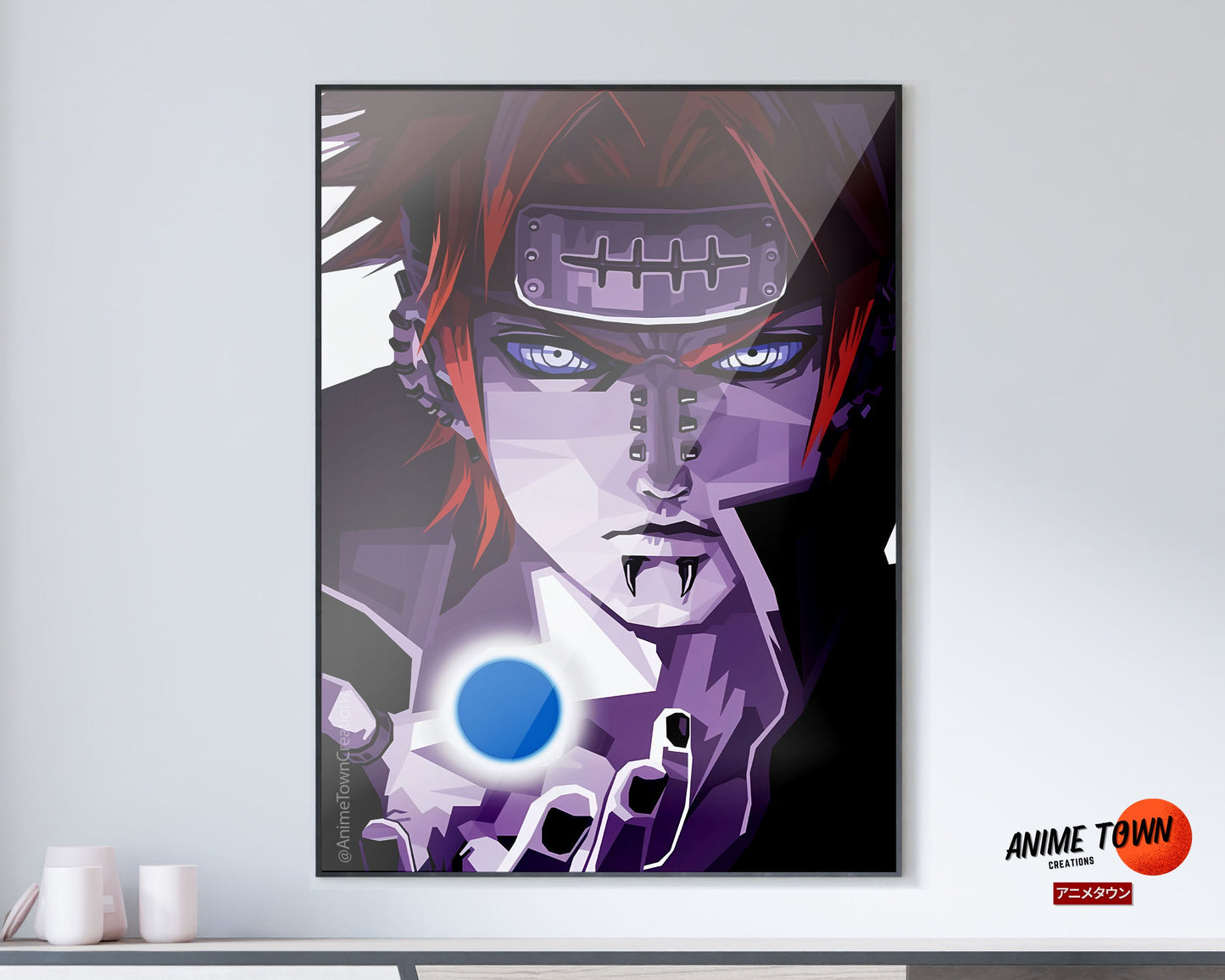 Anime Town Creations Poster Naruto Pain 11" x 17" Home Goods - Anime Naruto Poster