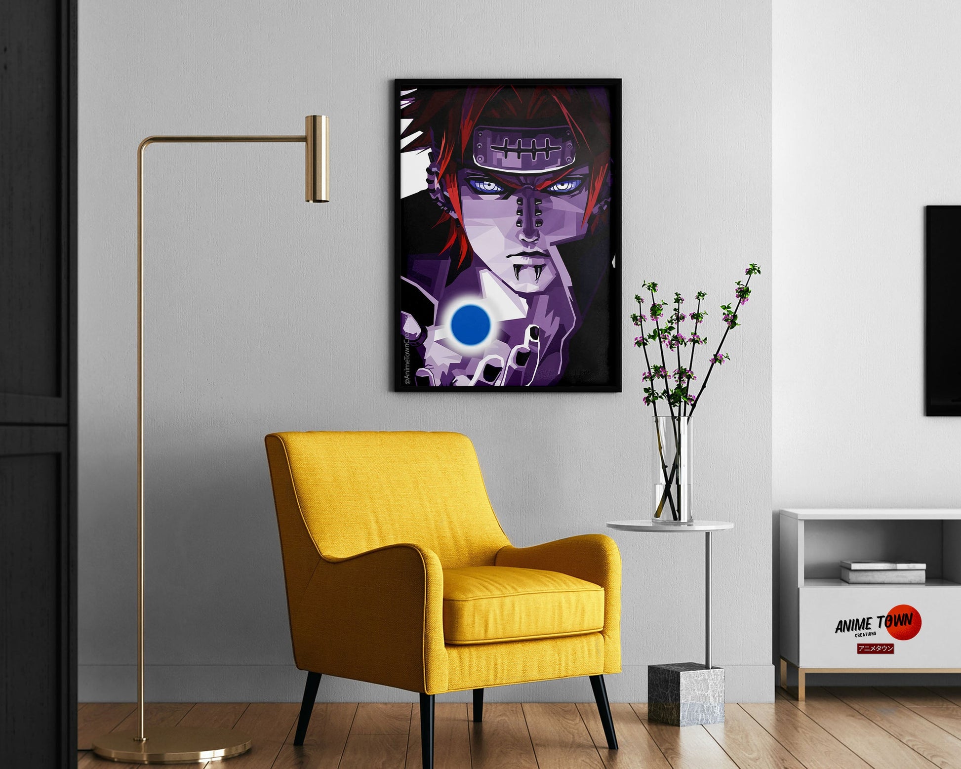 Anime Town Creations Poster Naruto Pain 11" x 17" Home Goods - Anime Naruto Poster
