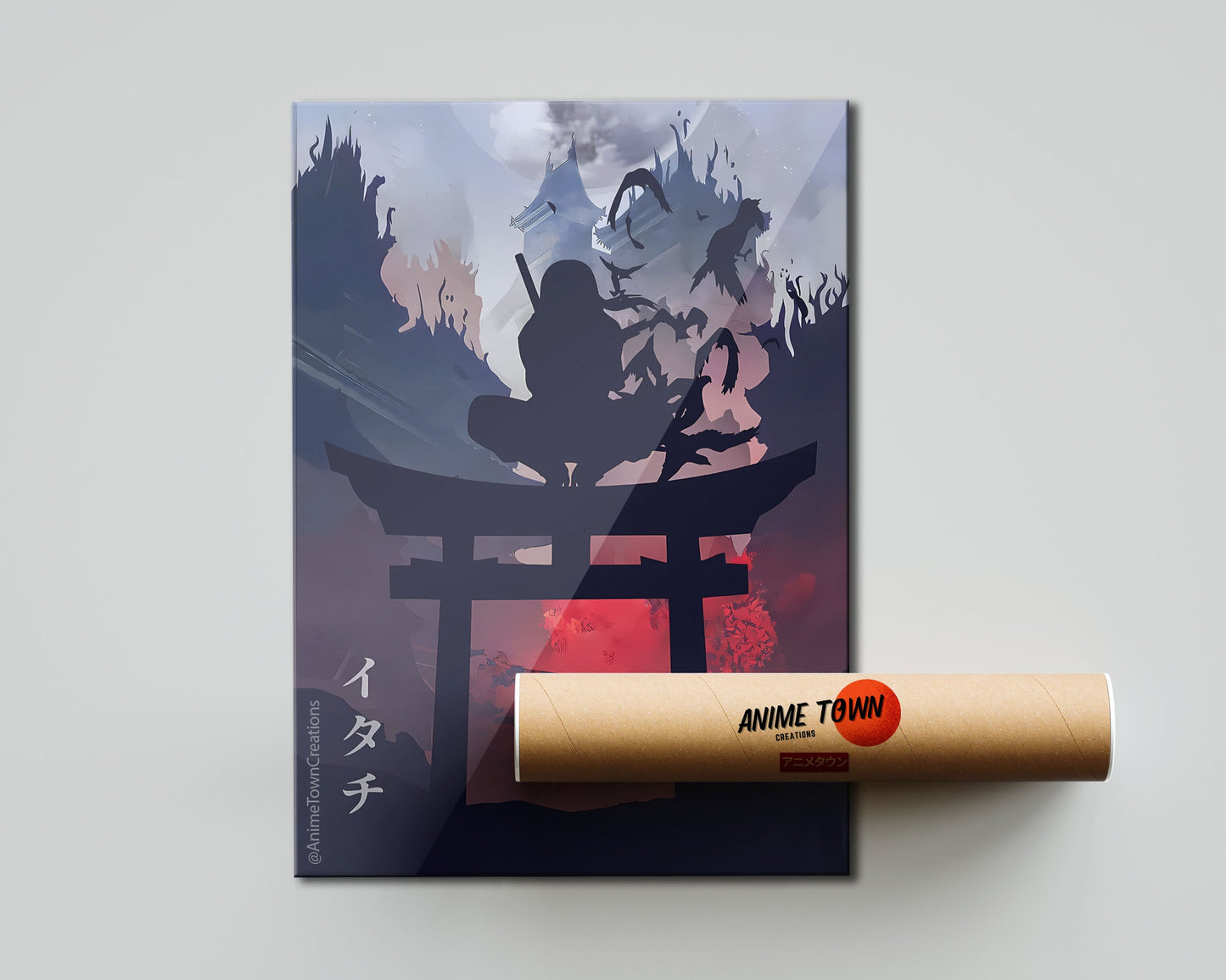 Anime Town Creations Poster Naruto Itachi Minimalist 5" x 7" Home Goods - Anime Naruto Poster