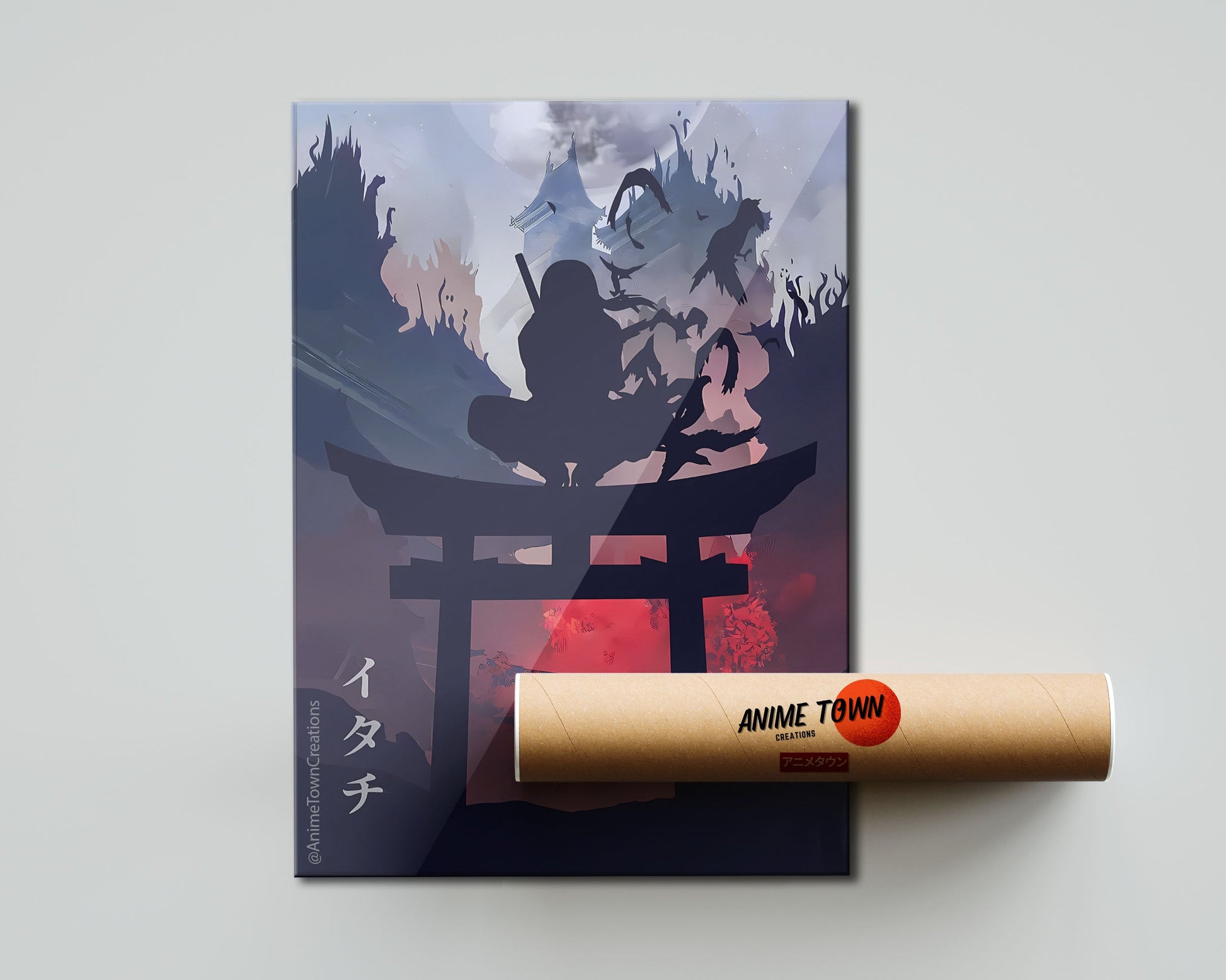 Anime Town Creations Poster Naruto Itachi Minimalist 5" x 7" Home Goods - Anime Naruto Poster