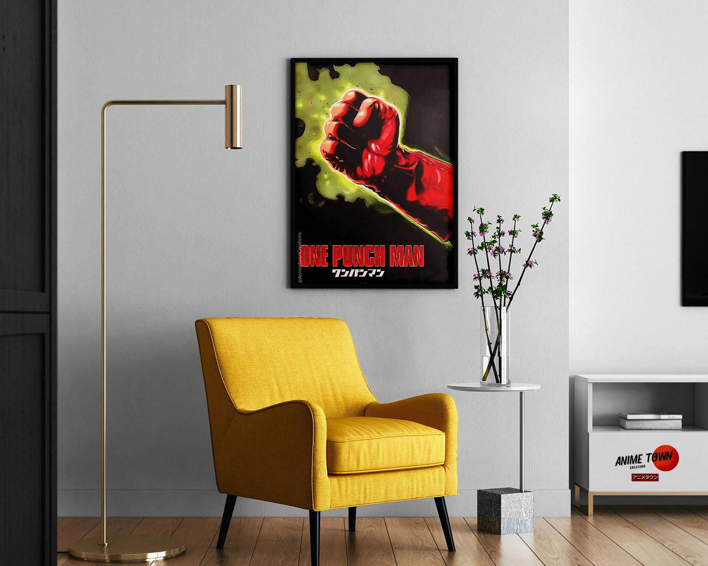 Anime Town Creations Poster One Punch Man Fist 11" x 17" Home Goods - Anime One Punch Man Poster