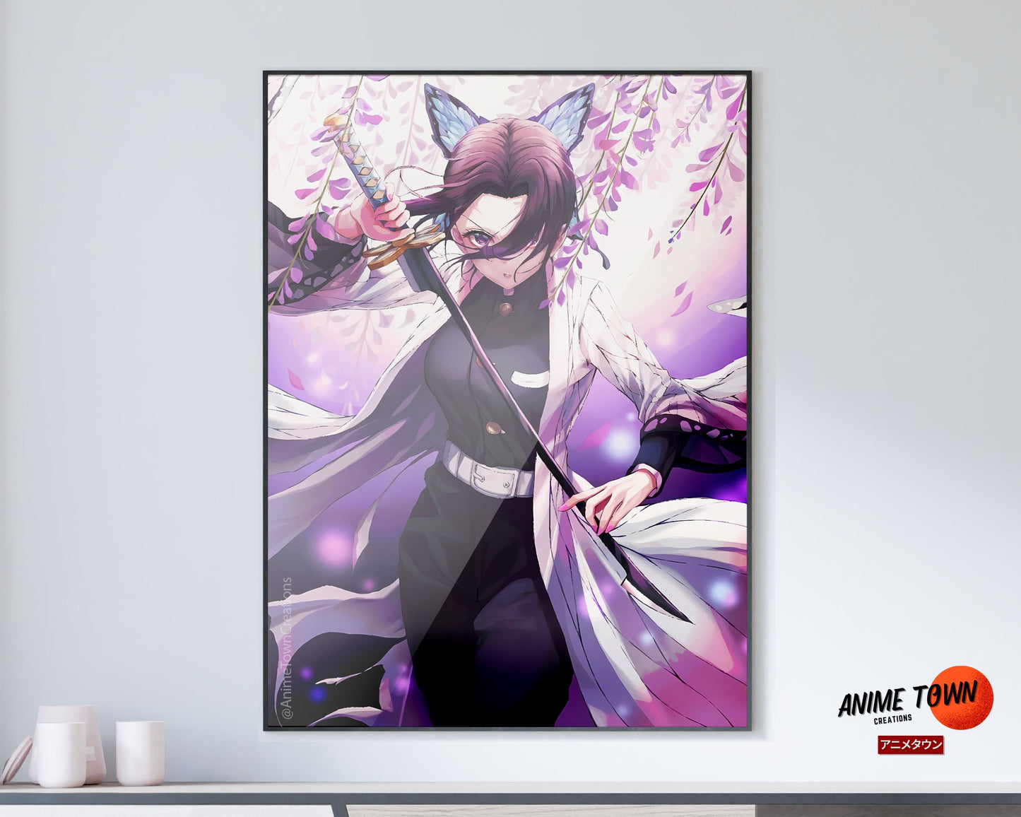 Anime Town Creations Poster Demon Slayer Shinobu 11" x 17" Home Goods - Anime Demon Slayer Poster