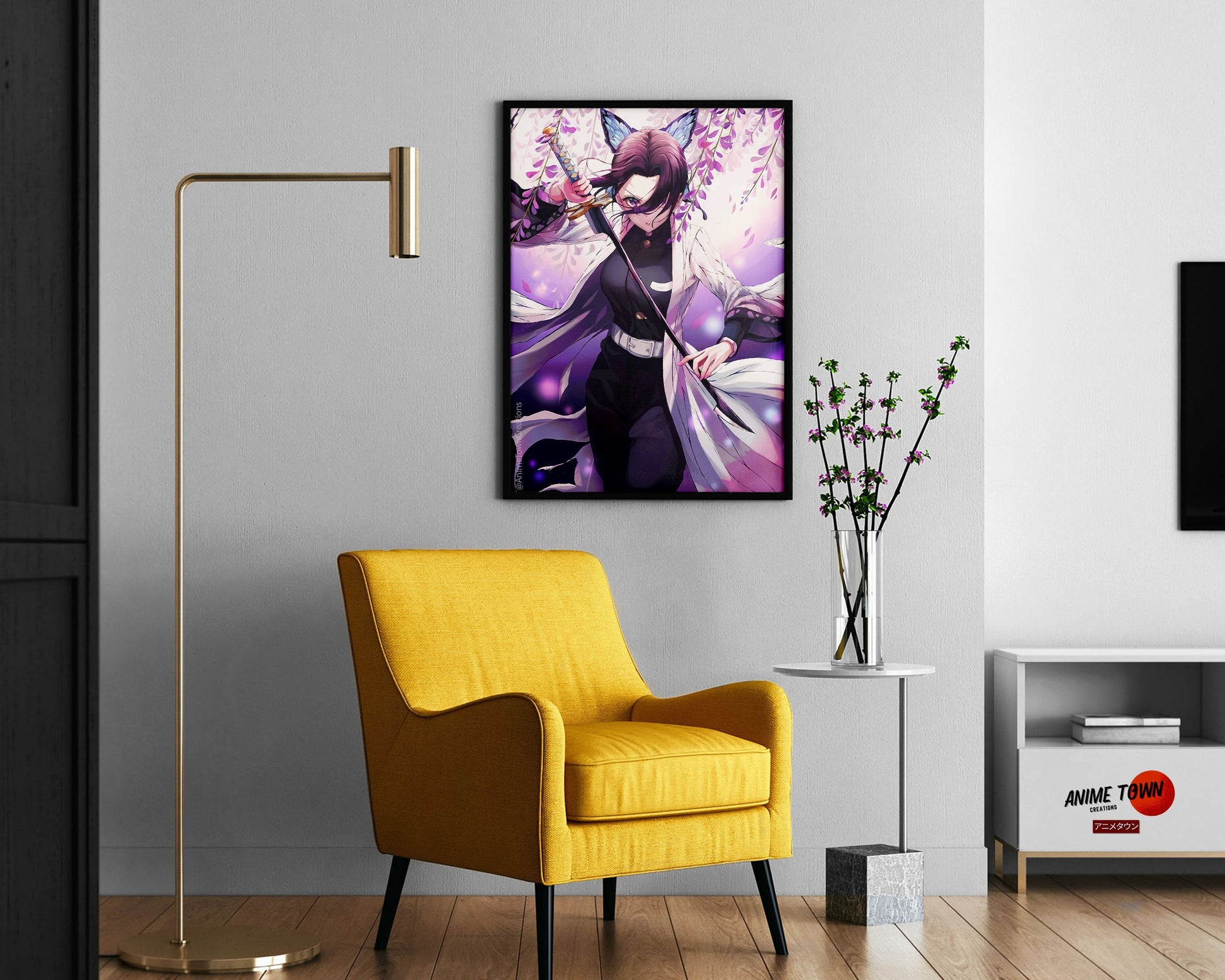 Anime Town Creations Poster Demon Slayer Shinobu 11" x 17" Home Goods - Anime Demon Slayer Poster