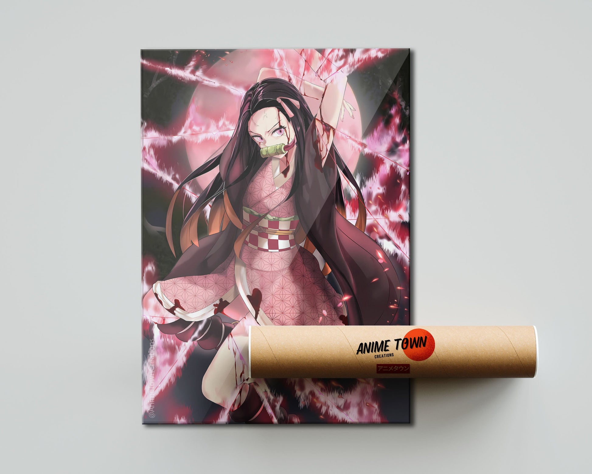 Anime Town Creations Poster Demon Slayer Nezuko Hype 5" x 7" Home Goods - Anime Demon Slayer Poster