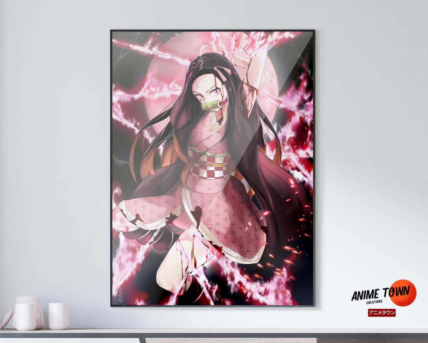 Anime Town Creations Poster Demon Slayer Nezuko Hype 5" x 7" Home Goods - Anime Demon Slayer Poster
