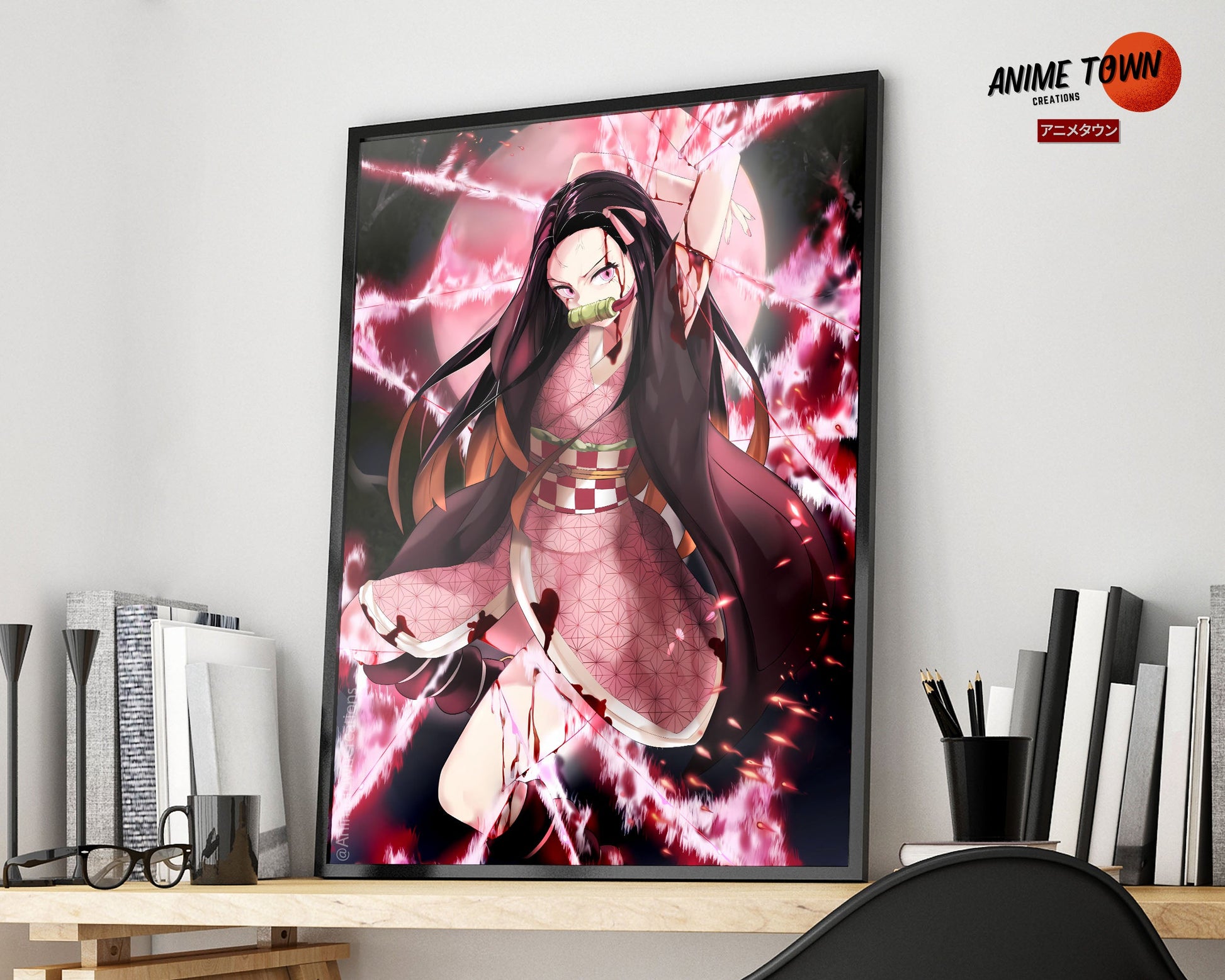 Anime Town Creations Poster Demon Slayer Nezuko Hype 11" x 17" Home Goods - Anime Demon Slayer Poster
