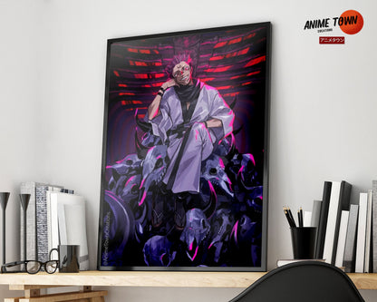 Anime Town Creations Poster Jujutsu Kaisen Sukuna Malevolent Shrine 11" x 17" Home Goods - Anime Jujutsu Kaisen Poster