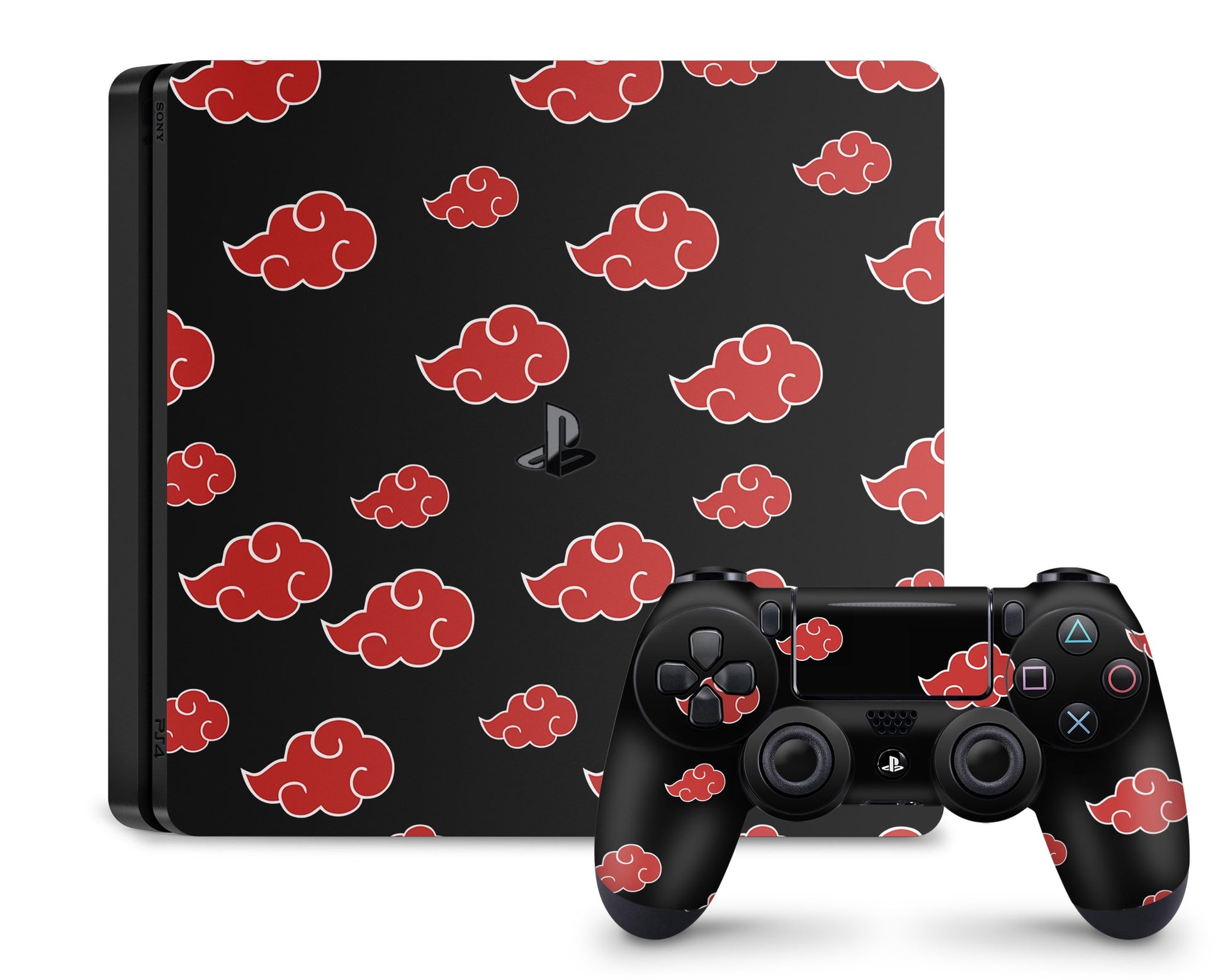 PlayStation PS4 Naruto Akatsuki Pattern PS4 Pro Skins - Anime Naruto Skin