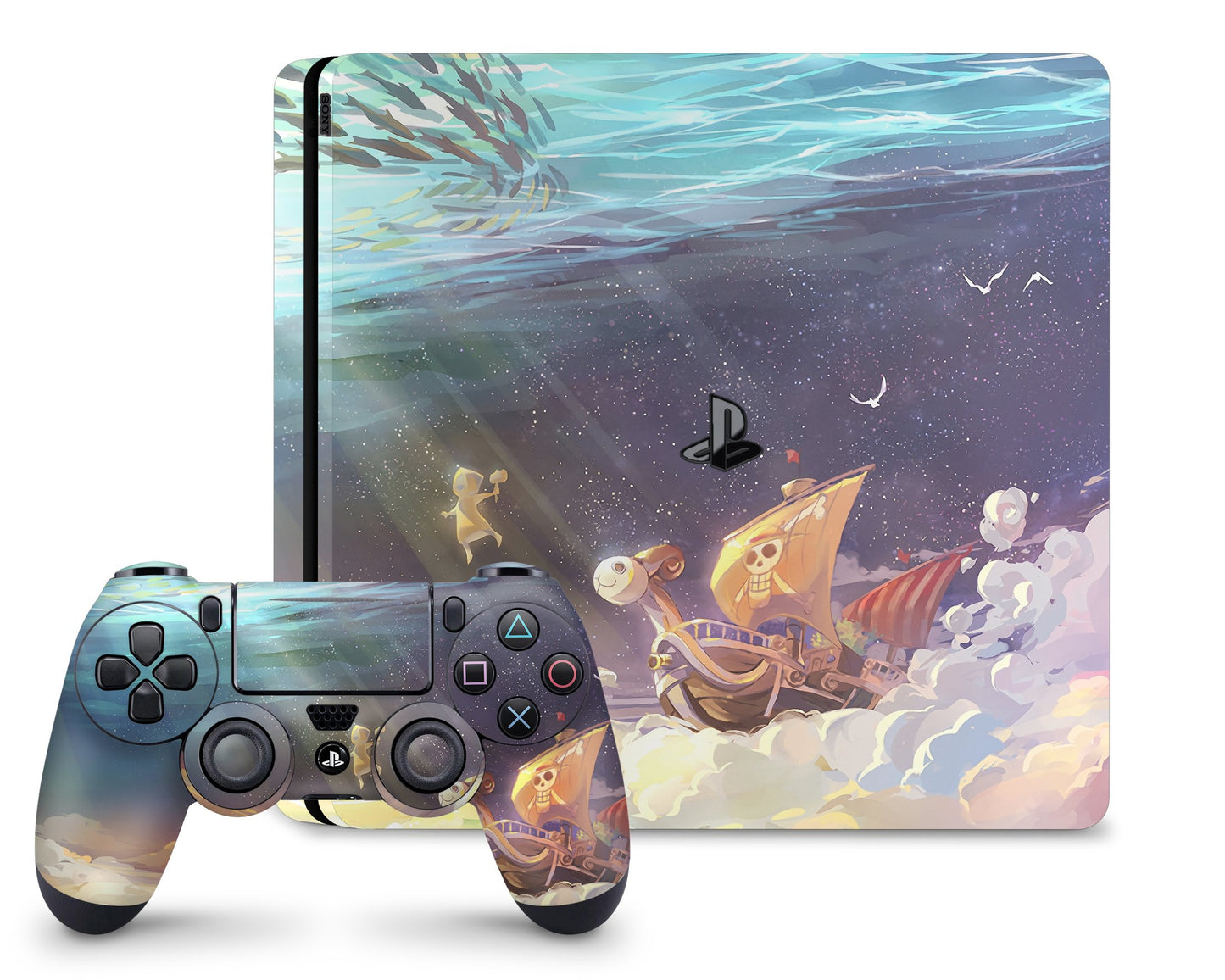 PlayStation PS4 One Piece Going Merry Pirate Ship PS4 Skins - Anime One Piece Skin