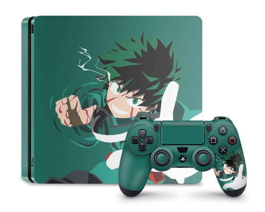 PlayStation PS4 My Hero Academia Izuku Midoriya Minimalist PS4 Skins - Anime My Hero Academia Skin