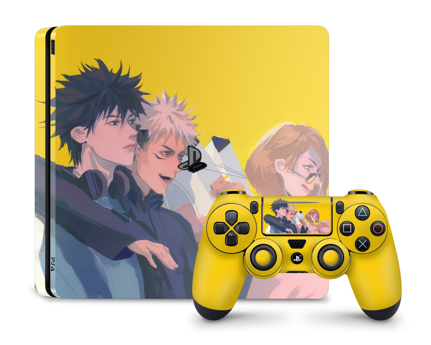PlayStation PS4 Jujutsu Kaisen Itadori, Nebara & Megumi PS4 Skins - Anime Jujutsu Kaisen Skin