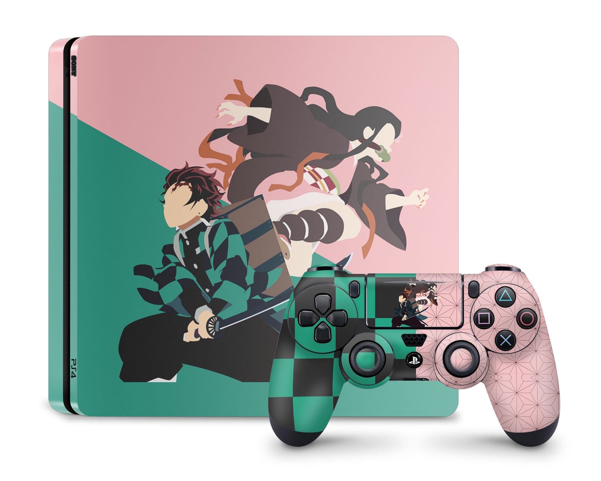 PlayStation PS4 Demon Slayer Tanjiro & Nezuko PS4 Skins - Anime Demon Slayer Skin