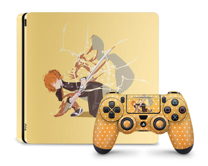 PlayStation PS4 Demon Slayer Zenitsu Agatsuma PS4 Skins - Anime Demon Slayer Skin