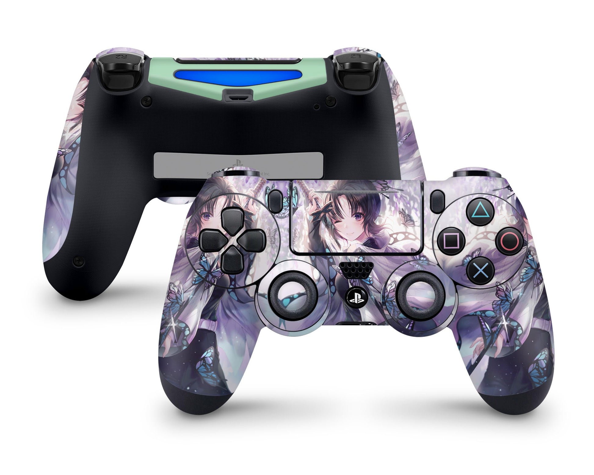Anime Town Creations PS4 Controller Demon Slayer Shinobu Cute PurpleSkins - Anime Demon Slayer Skin