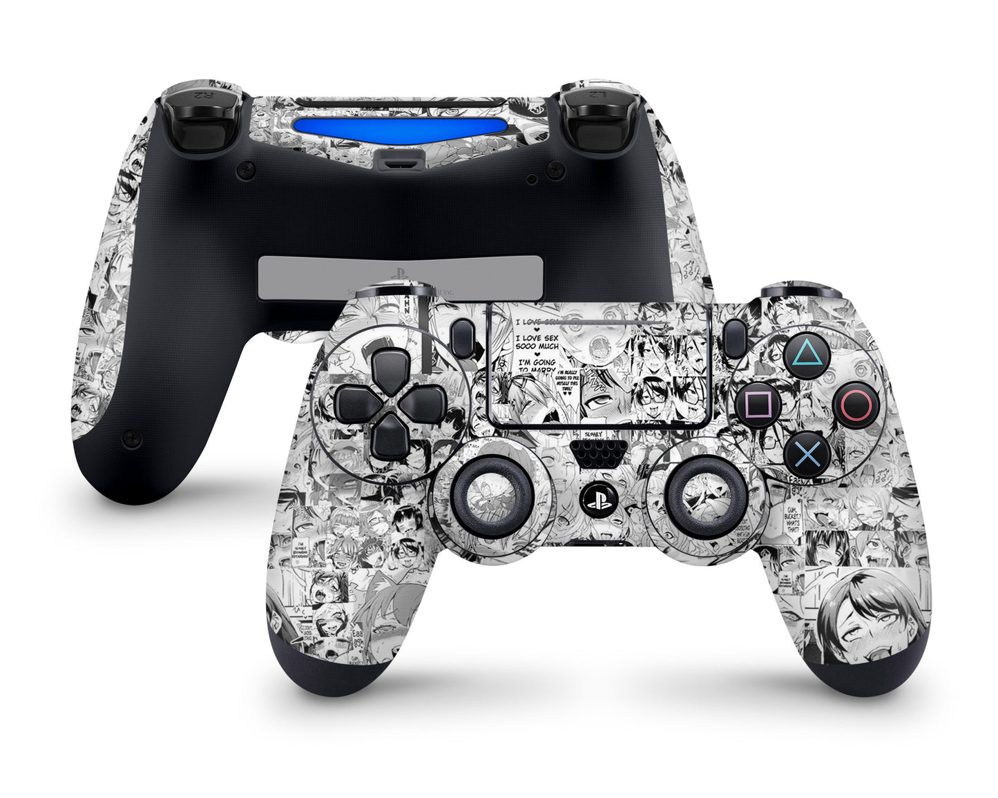 Anime Town Creations PS4 Controller AhegaoSkins - Anime Quotes Skin