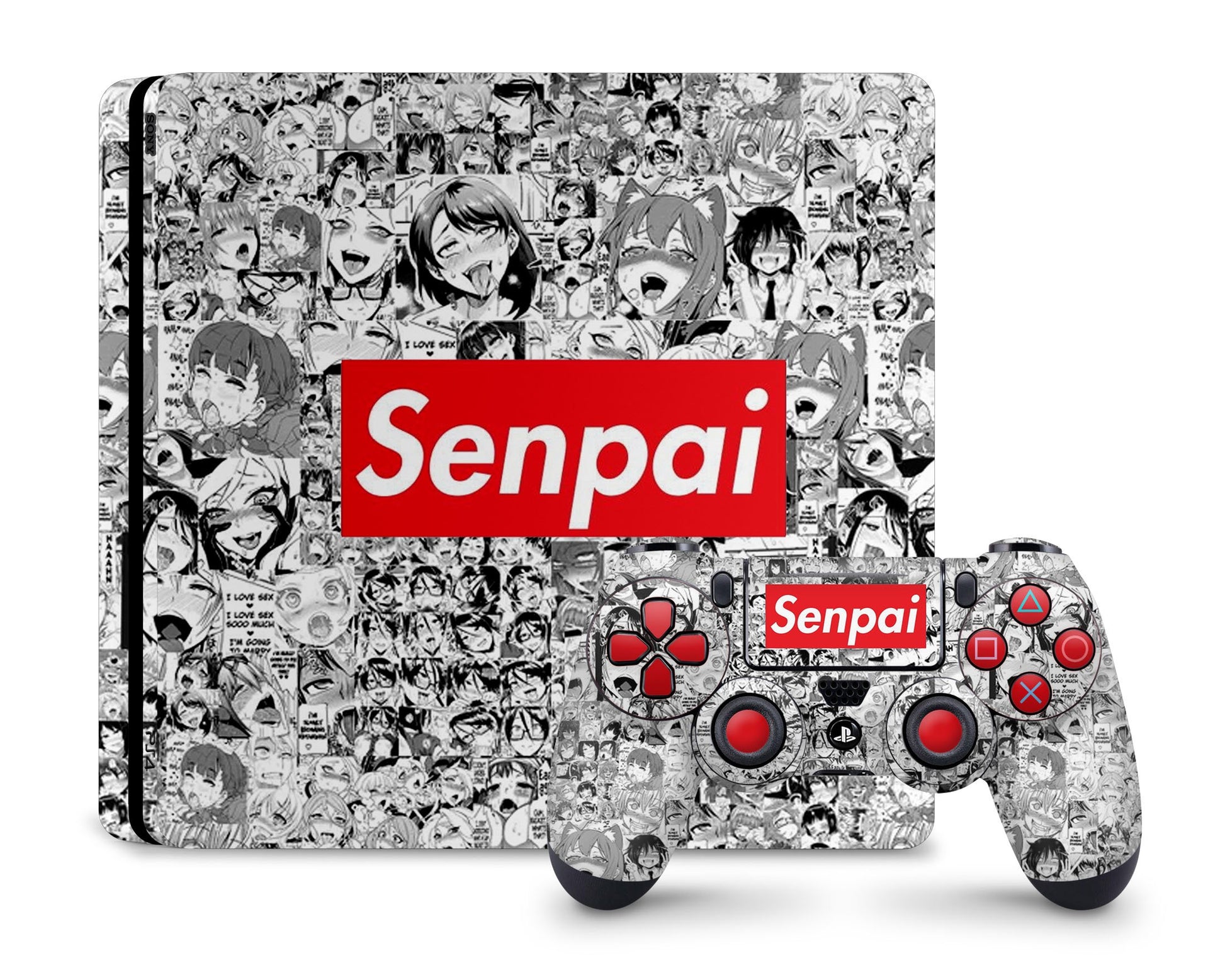 Anime Town Creations PS4 Senpai Ahegao PS4 Skins - Anime 18+ Skin