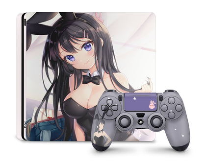 Anime Town Creations PS4 Bunny Girl Senpai Hot PS4 Skins - Anime Rascal Does Not Dream of Bunny Girl Senpai PS4 Skin