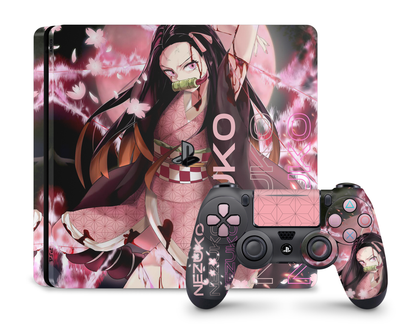 Anime Town Creations PS4 Demon Slayer Nezuko Hype PS4 Skins - Anime Demon Slayer PS4 Skin